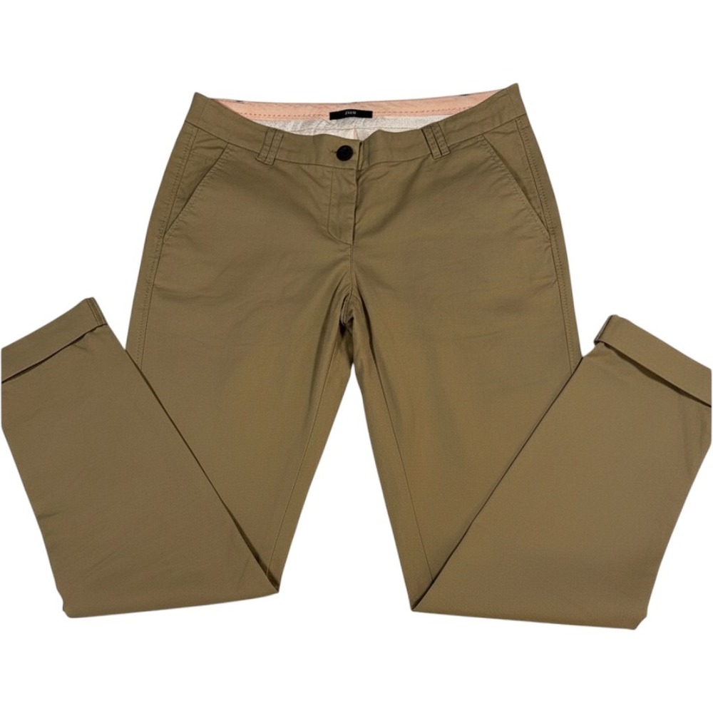 Zero Claire Tan Khaki Chino Pants Cotton Straight Leg Size 38 401081